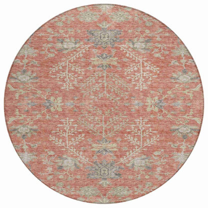 Doris Orange Washable Indoor - Outdoor Rug - LOOMLAN - LOOMLAN Rugs - Outdoor Rugs