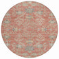 Doris Orange Washable Indoor - Outdoor Rug - LOOMLAN - LOOMLAN Rugs - Outdoor Rugs