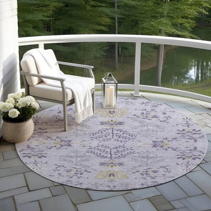 Doris Purple Washable Indoor - Outdoor Rug - LOOMLAN - LOOMLAN Rugs - Outdoor Rugs