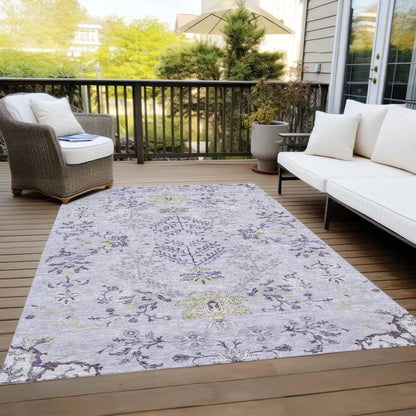 Doris Purple Washable Indoor - Outdoor Rug - LOOMLAN - LOOMLAN Rugs - Outdoor Rugs