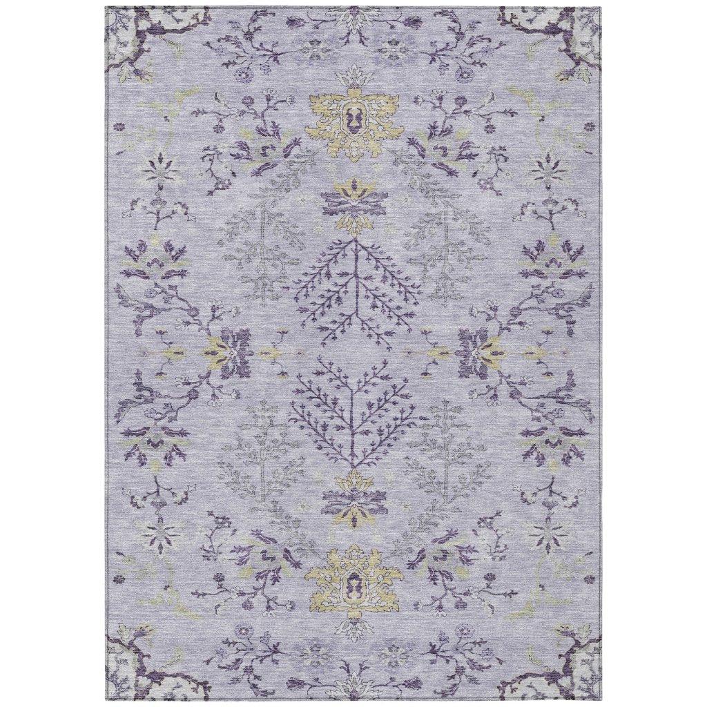 Doris Purple Washable Indoor - Outdoor Rug - LOOMLAN - LOOMLAN Rugs - Outdoor Rugs