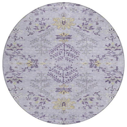 Doris Purple Washable Indoor - Outdoor Rug - LOOMLAN - LOOMLAN Rugs - Outdoor Rugs