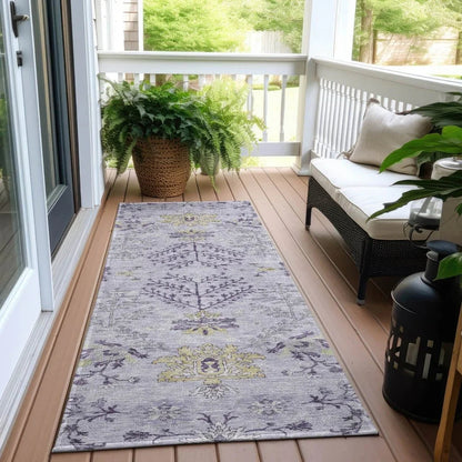 Doris Purple Washable Indoor - Outdoor Rug - LOOMLAN - LOOMLAN Rugs - Outdoor Rugs