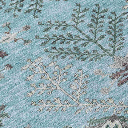 Doris Sky Washable Indoor - Outdoor Rug - LOOMLAN - LOOMLAN Rugs - Outdoor Rugs