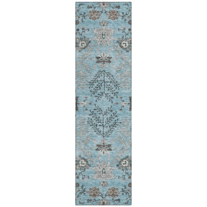 Doris Sky Washable Indoor - Outdoor Rug - LOOMLAN - LOOMLAN Rugs - Outdoor Rugs
