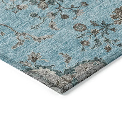 Doris Sky Washable Indoor - Outdoor Rug - LOOMLAN - LOOMLAN Rugs - Outdoor Rugs