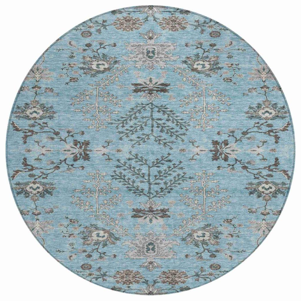 Doris Sky Washable Indoor - Outdoor Rug - LOOMLAN - LOOMLAN Rugs - Outdoor Rugs