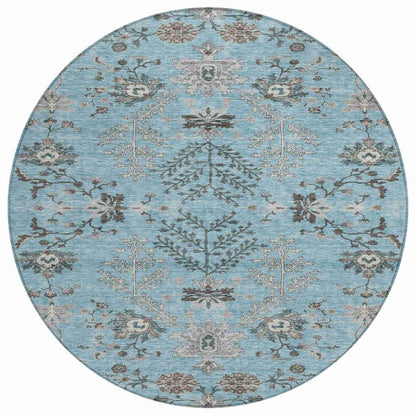 Doris Sky Washable Indoor - Outdoor Rug - LOOMLAN - LOOMLAN Rugs - Outdoor Rugs