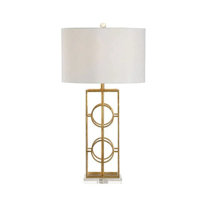 Dorset Geometric Design Gold Leaf Table Lamp - LOOMLAN - Chelsea House - Table Lamps