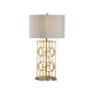 Dorset Geometric Design Gold Leaf Table Lamp - LOOMLAN - Chelsea House - Table Lamps