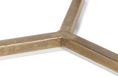 Dorsey Iron Framed Round Side Table - LOOMLAN - Sarreid - Side Tables