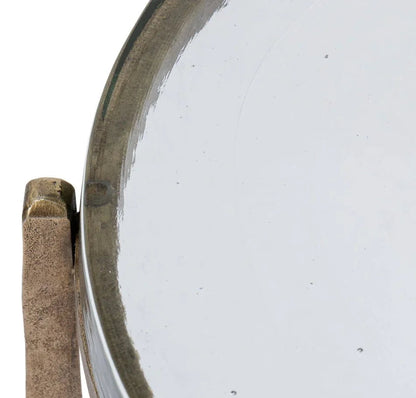 Dorsey Iron Framed Round Side Table - LOOMLAN - Sarreid - Side Tables