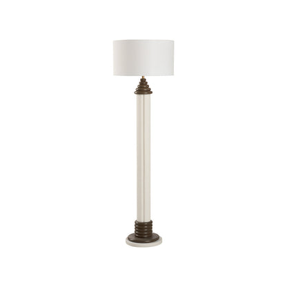 Dorton Sculpted Resin Base Floor Lamp-Floor Lamps-Wildwood-LOOMLAN