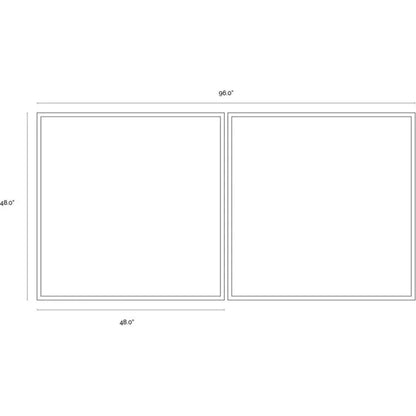 Double Cross 2PC Hand Painted Wall Art With - LOOMLAN - SUNPAN - Canvas Art