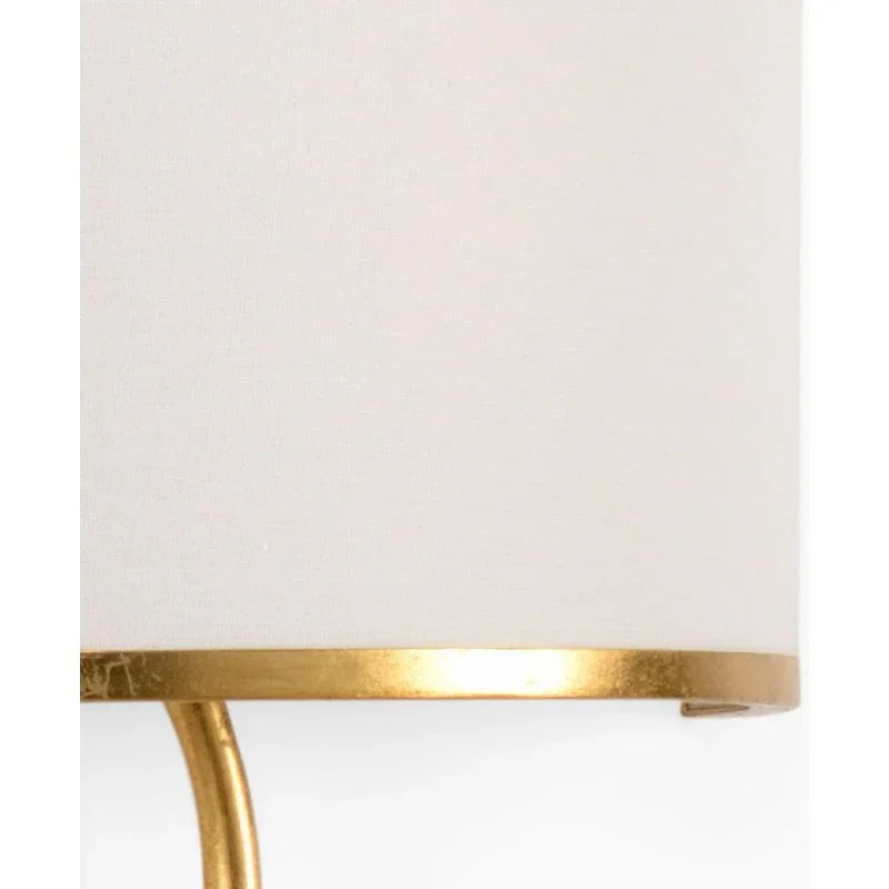 Double Palm Design Golden Wall Sconce - LOOMLAN - Chelsea House - Wall Sconces