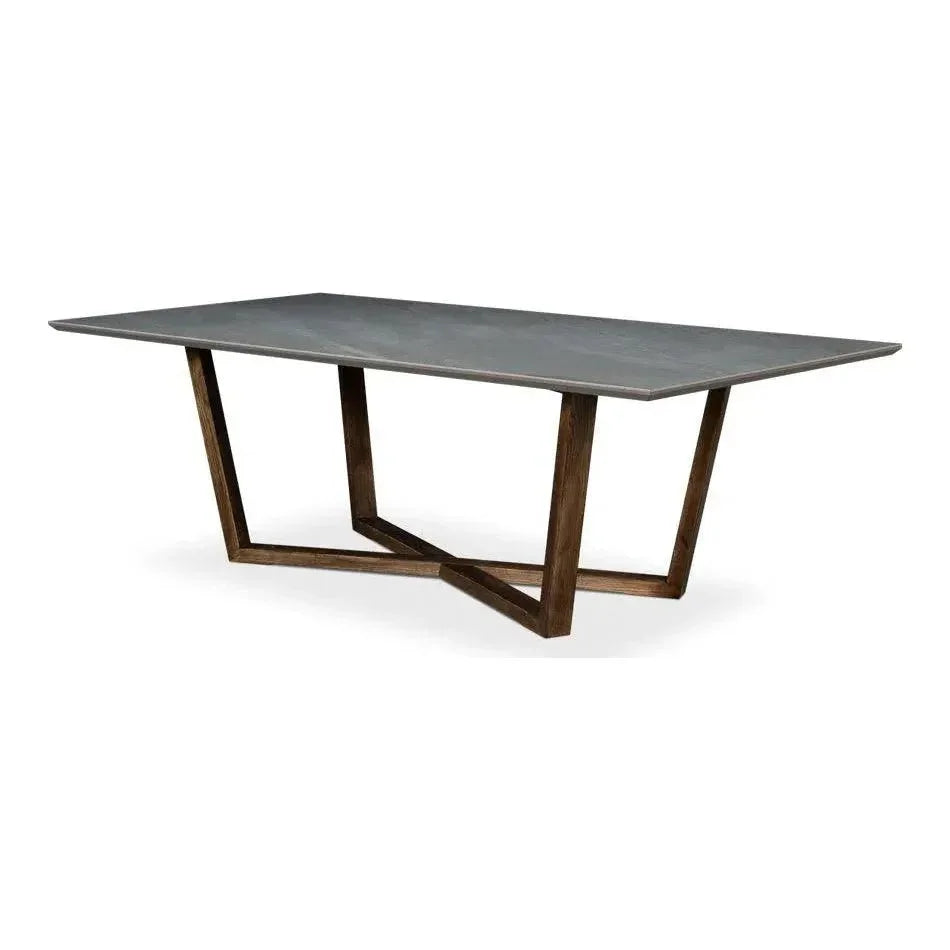 Double Pedestal Dining Table for 8-Dining Tables-Sarreid-LOOMLAN