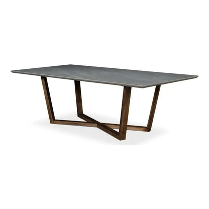 Double Pedestal Dining Table for 8-Dining Tables-Sarreid-LOOMLAN