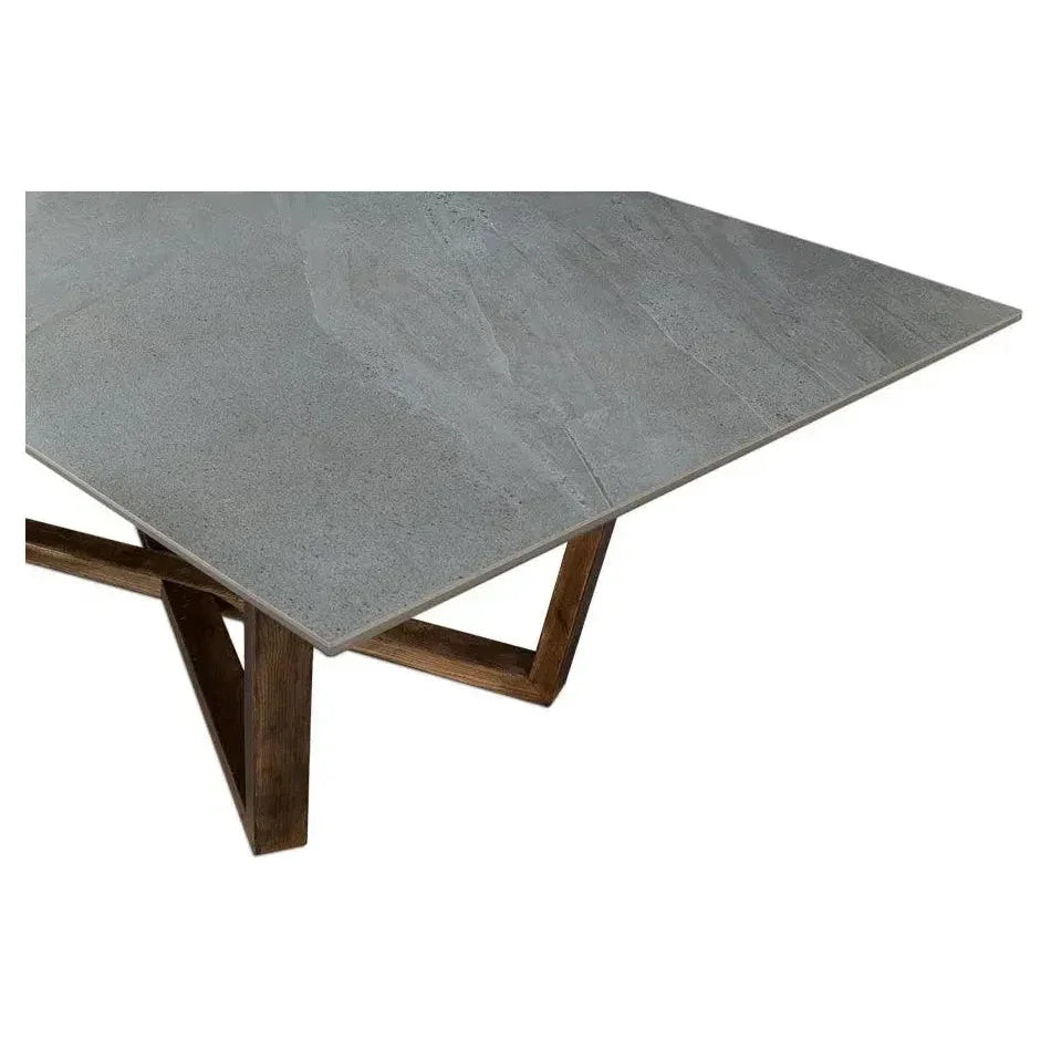 Double Pedestal Dining Table for 8-Dining Tables-Sarreid-LOOMLAN