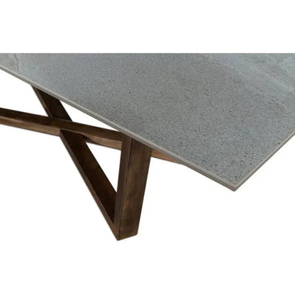 Double Pedestal Dining Table for 8-Dining Tables-Sarreid-LOOMLAN