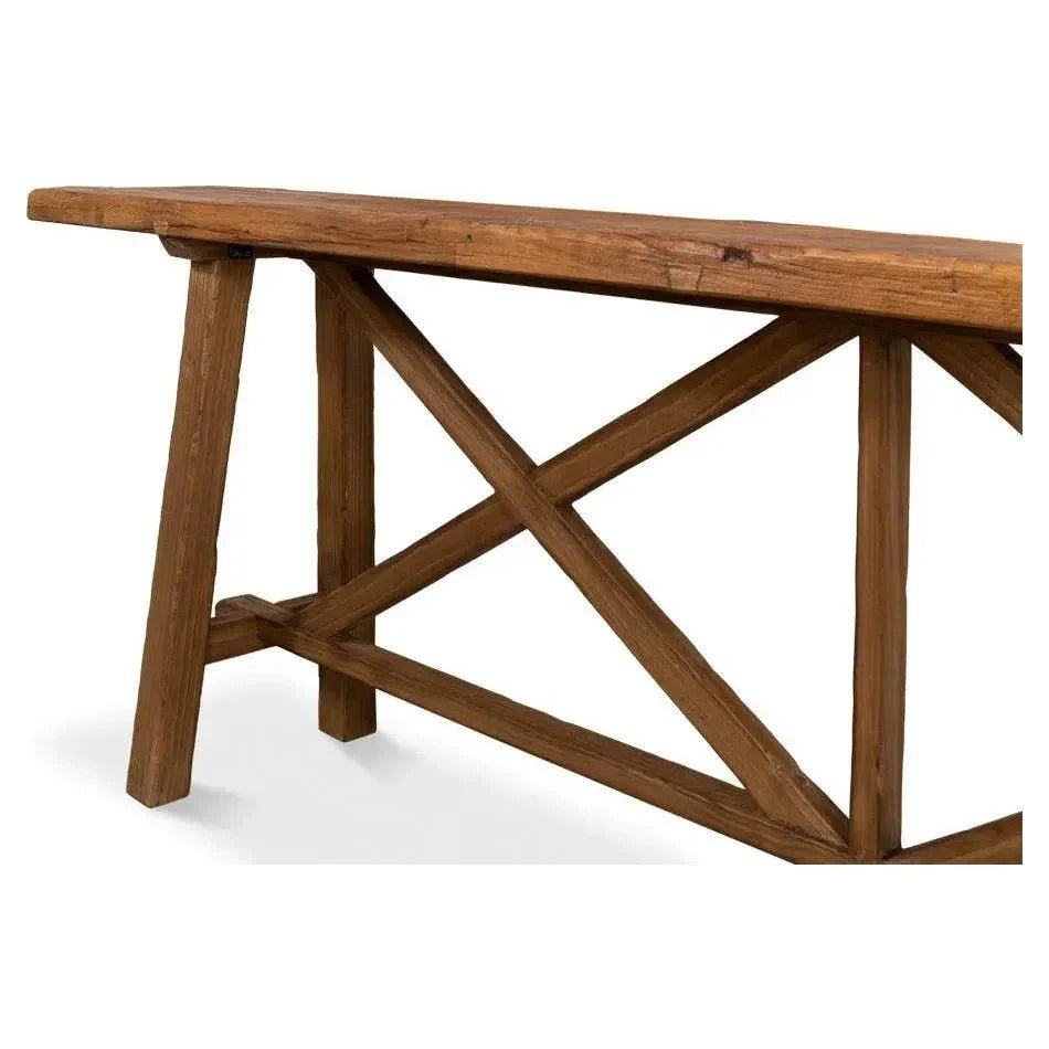 Double X Base Console Sofa Table - LOOMLAN - Sarreid - Console Tables