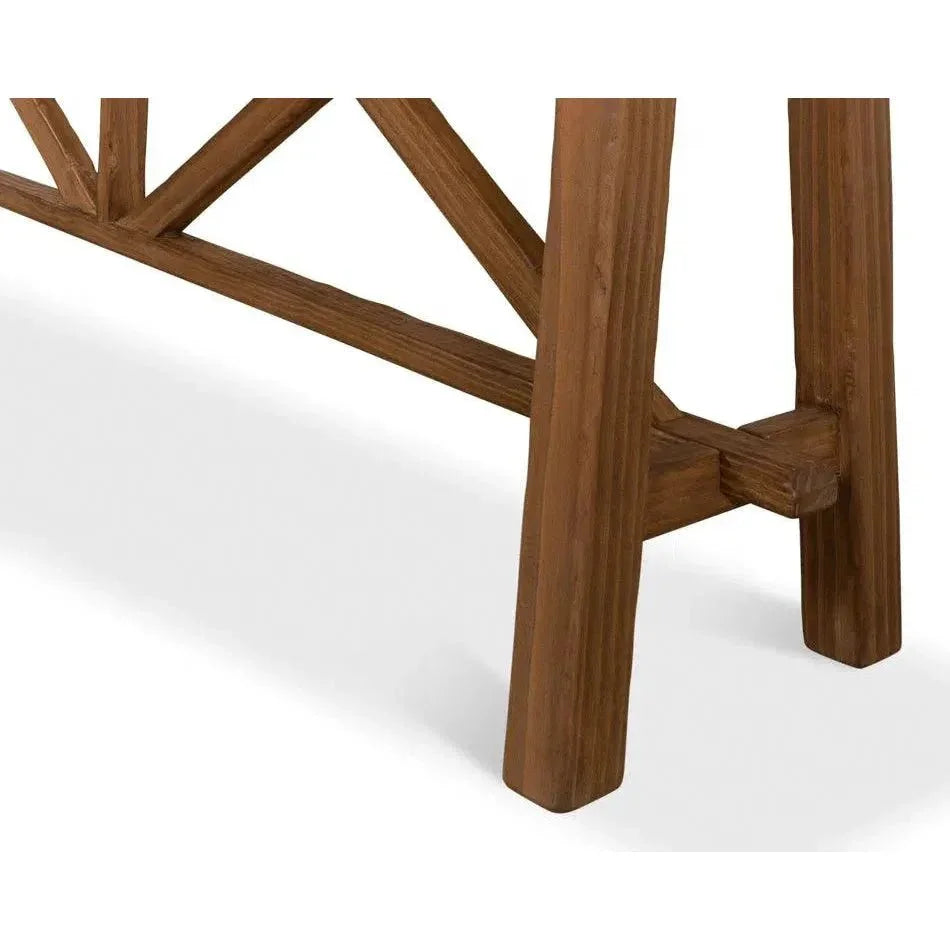 Double X Base Console Sofa Table - LOOMLAN - Sarreid - Console Tables