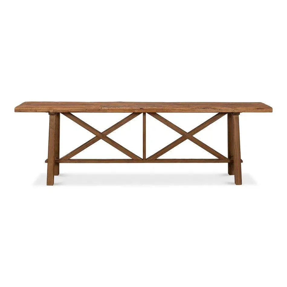 Double X Base Console Sofa Table - LOOMLAN - Sarreid - Console Tables