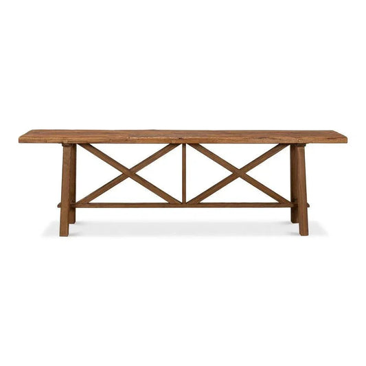 Double X Base Console Sofa Table - LOOMLAN - Sarreid - Console Tables