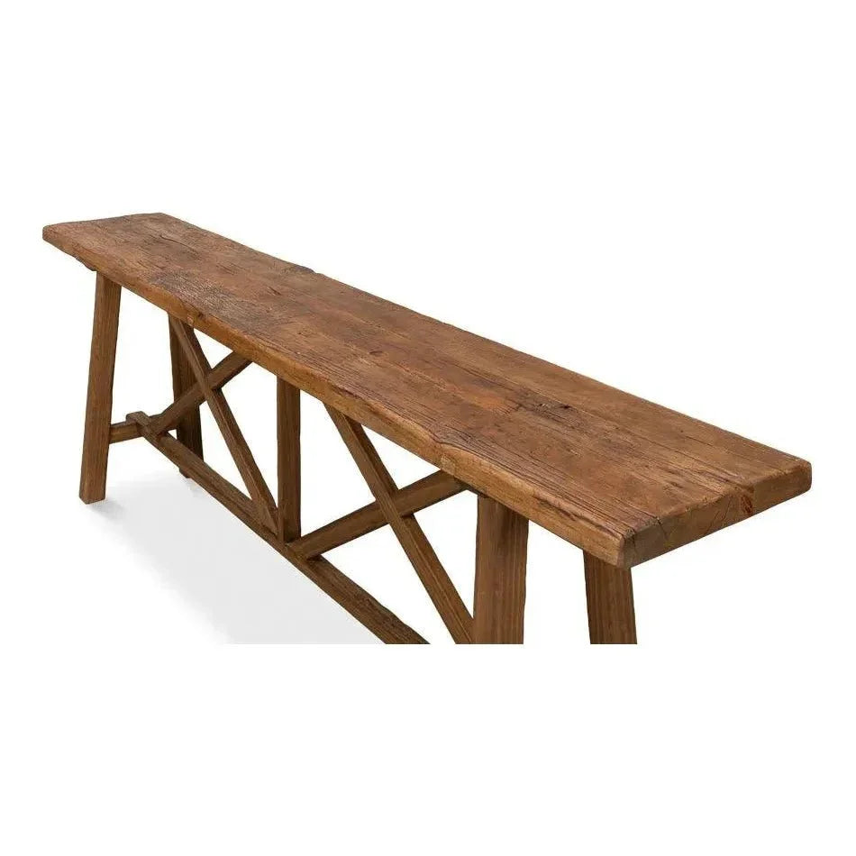 Double X Base Console Sofa Table - LOOMLAN - Sarreid - Console Tables