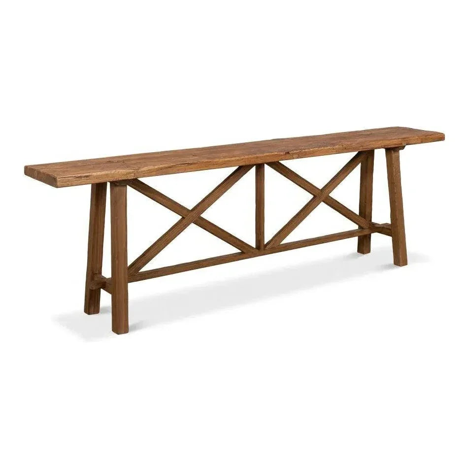 Double X Base Console Sofa Table - LOOMLAN - Sarreid - Console Tables