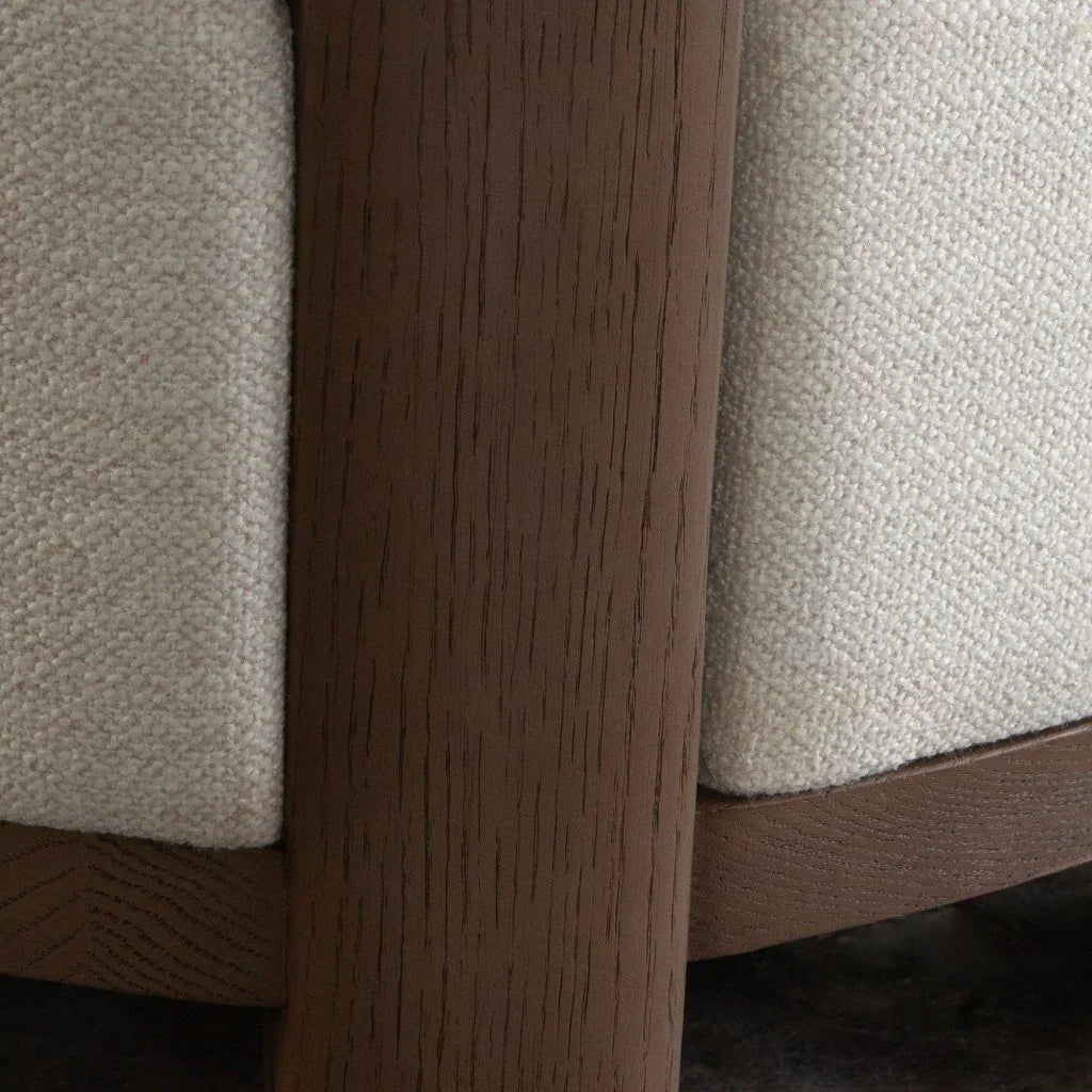 Dove Cream Fabric Armless Accent Chair - LOOMLAN - Diamond Sofa - Club Chairs