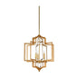 Dover Adjustable Gold Finish Chandelier - LOOMLAN - Wildwood - Chandeliers
