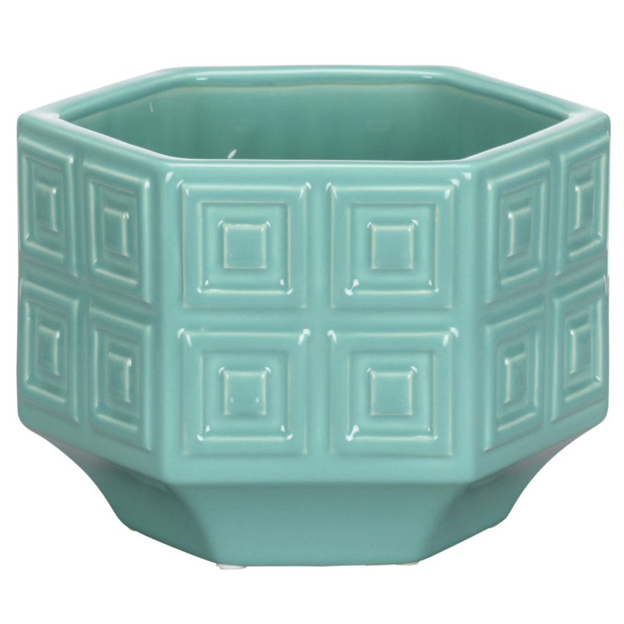 Dover Green Ceramic Cachepot