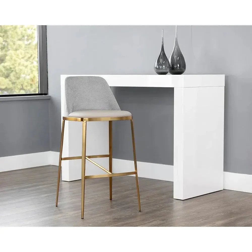 Dover Leather Luxurious Barstool - LOOMLAN - SUNPAN - Bar Stools