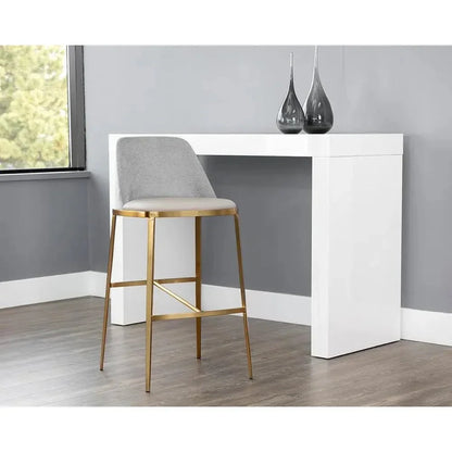 Dover Leather Luxurious Barstool - LOOMLAN - SUNPAN - Bar Stools