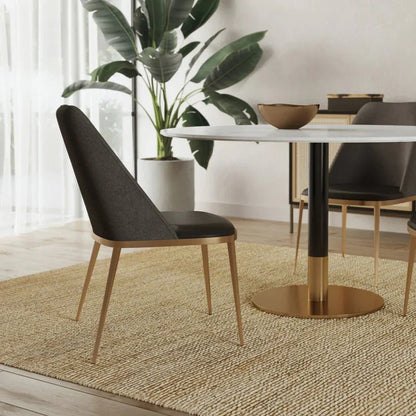 Dover Leather Luxurious Dining Chair 2PC - LOOMLAN - SUNPAN - Dining Chairs