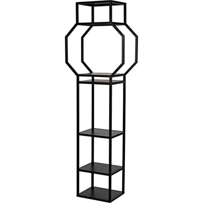 Downtown Black Metal Etagere-Etageres-Noir-LOOMLAN