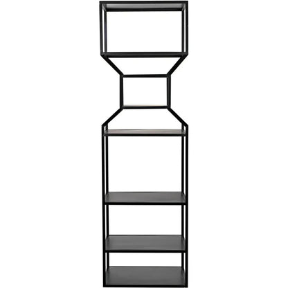 Downtown Black Metal Etagere-Etageres-Noir-LOOMLAN