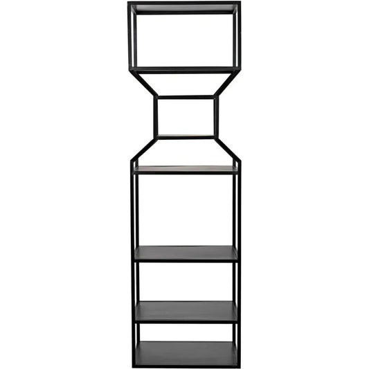 Downtown Black Metal Etagere-Etageres-Noir-LOOMLAN