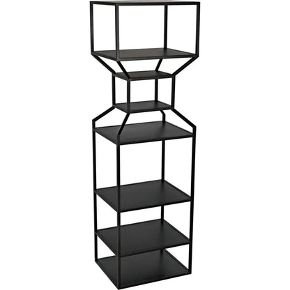 Downtown Black Metal Etagere-Etageres-Noir-LOOMLAN