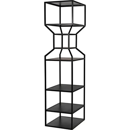 Downtown Black Metal Etagere-Etageres-Noir-LOOMLAN