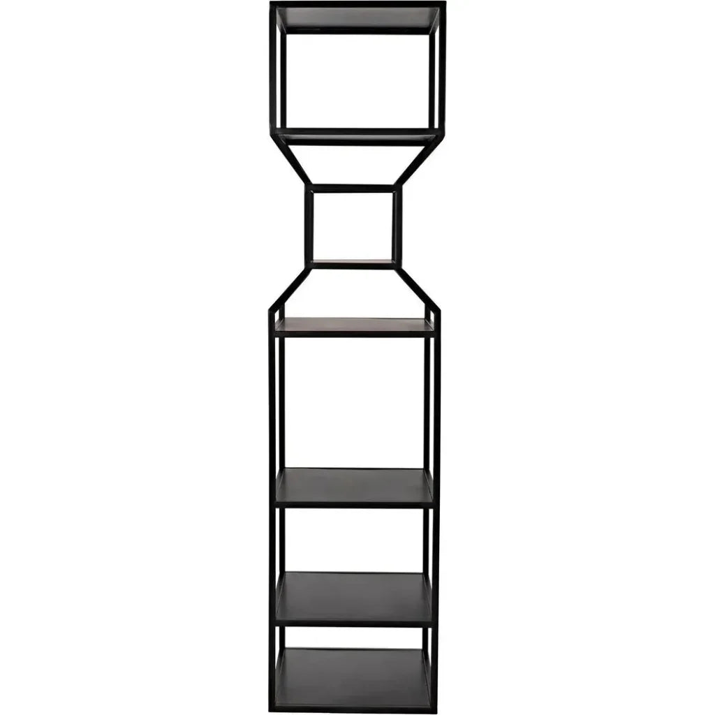 Downtown Black Metal Etagere-Etageres-Noir-LOOMLAN