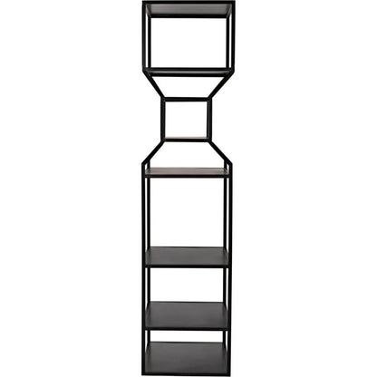 Downtown Black Metal Etagere-Etageres-Noir-LOOMLAN
