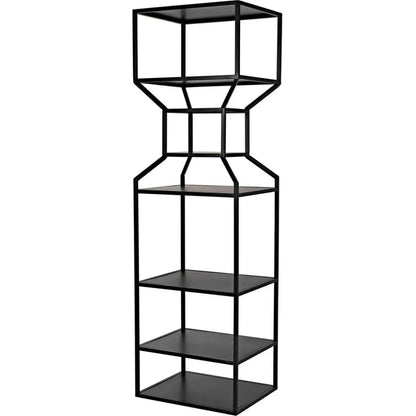 Downtown Black Metal Etagere-Etageres-Noir-LOOMLAN