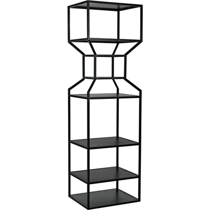 Downtown Black Metal Etagere-Etageres-Noir-Large-LOOMLAN