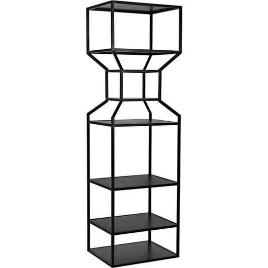 Downtown Black Metal Etagere-Etageres-Noir-Large-LOOMLAN