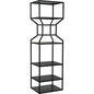 Downtown Black Metal Etagere-Etageres-Noir-Large-LOOMLAN