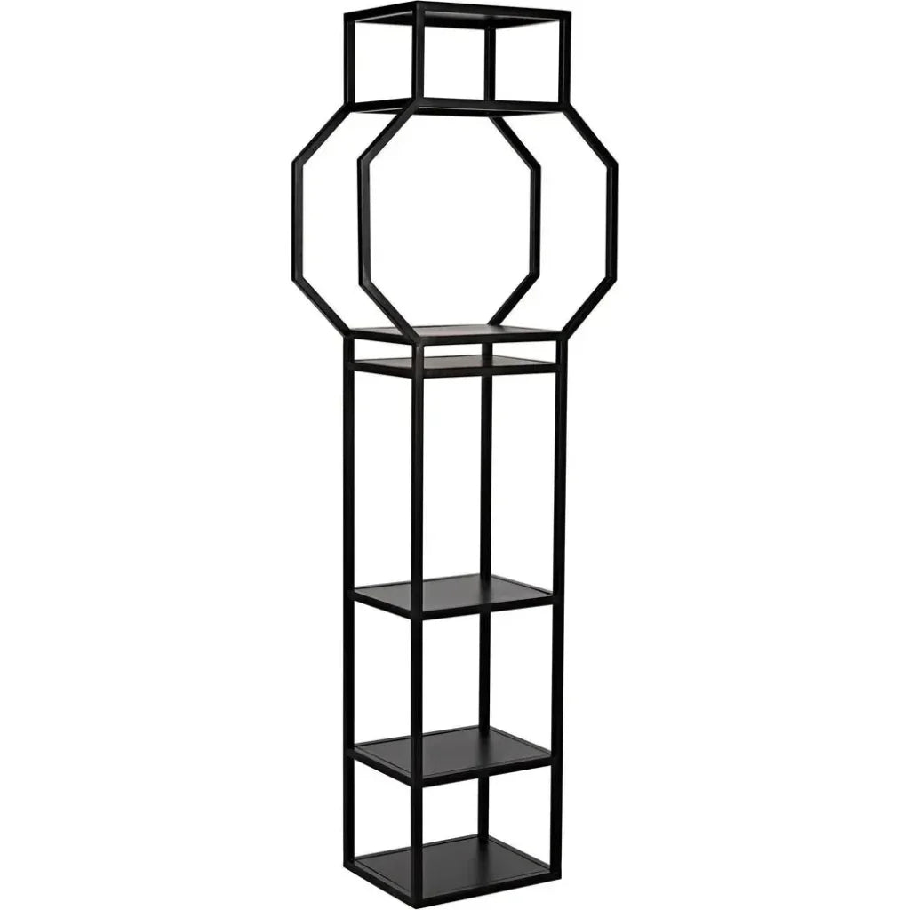 Downtown Black Metal Etagere-Etageres-Noir-Small-LOOMLAN