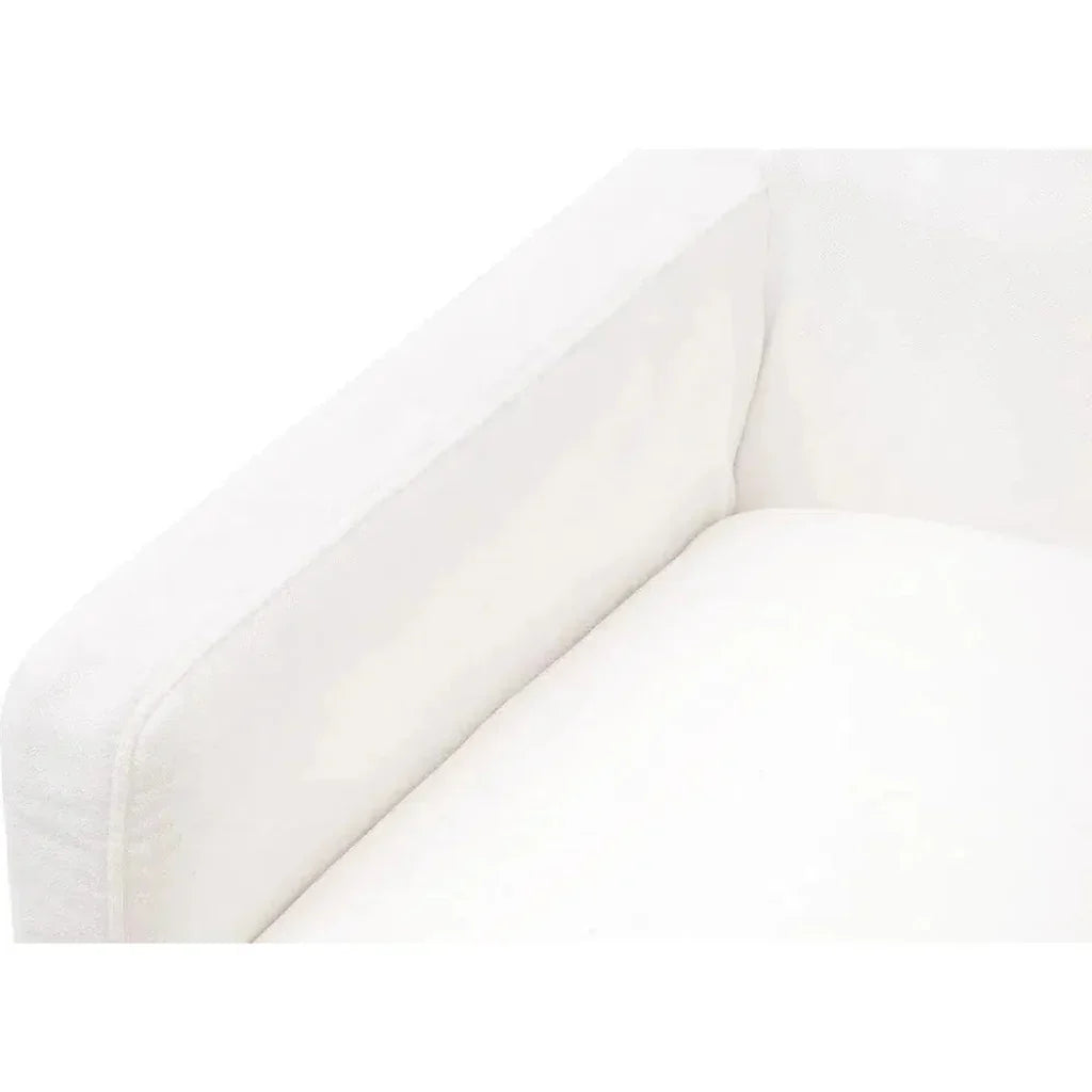 Drake Slipcover Arm Chair LiveSmart White Performance - LOOMLAN - Essentials For Living - Dining Chairs