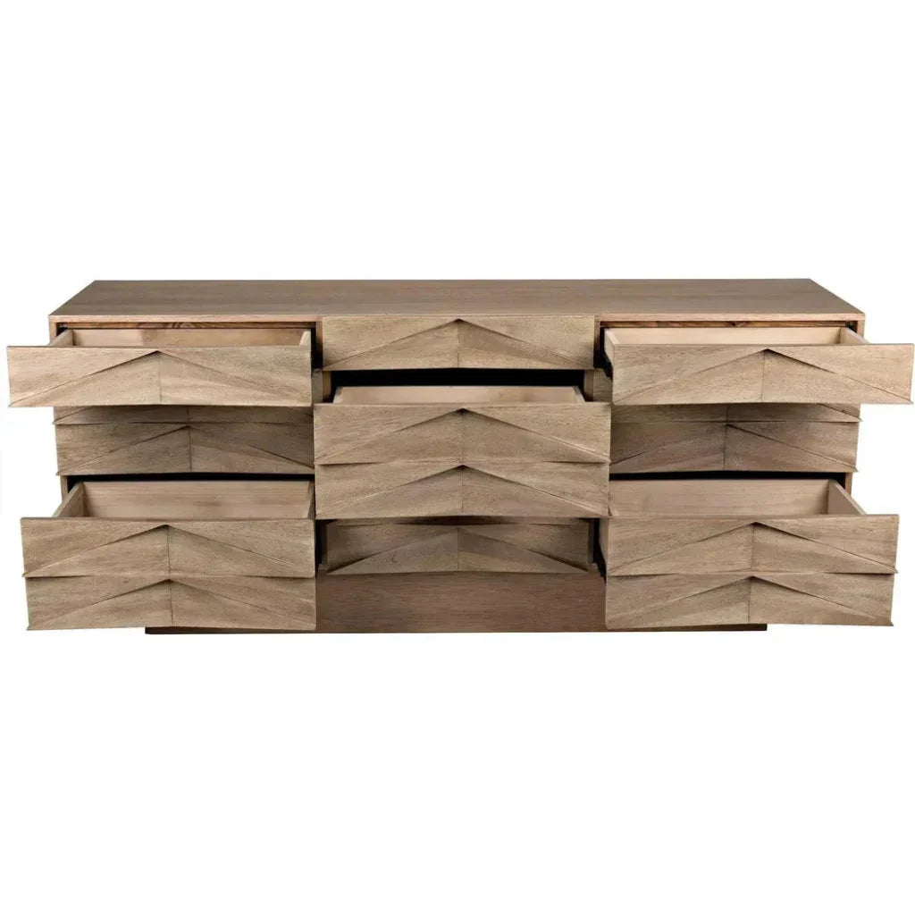 Drake Wood Washed Walnut Sideboard - LOOMLAN - Noir - Sideboards