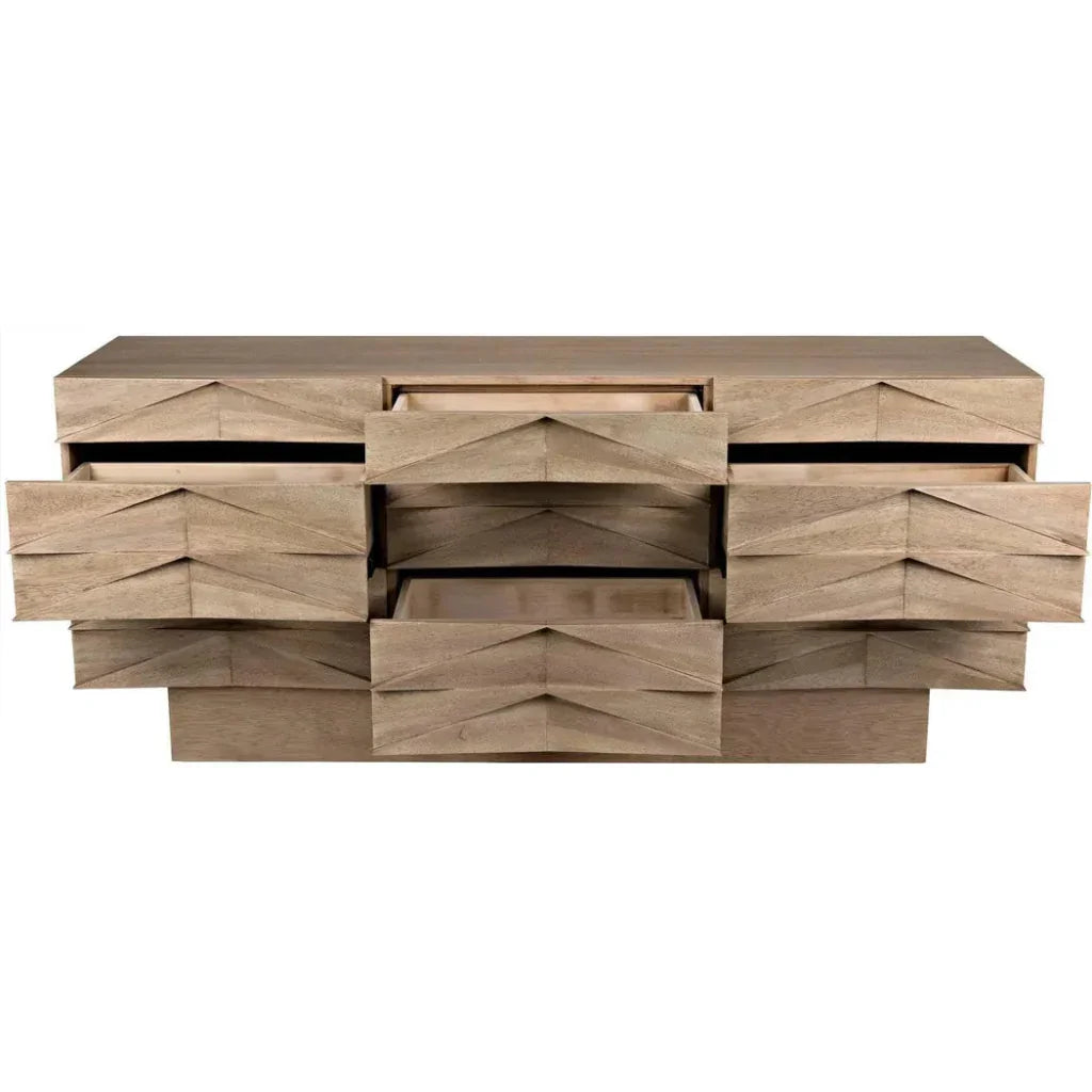 Drake Wood Washed Walnut Sideboard - LOOMLAN - Noir - Sideboards